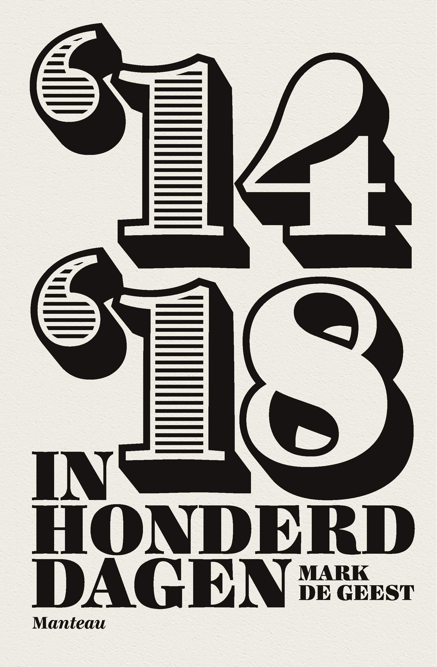 Cover van '14- '18 in honderd dagen