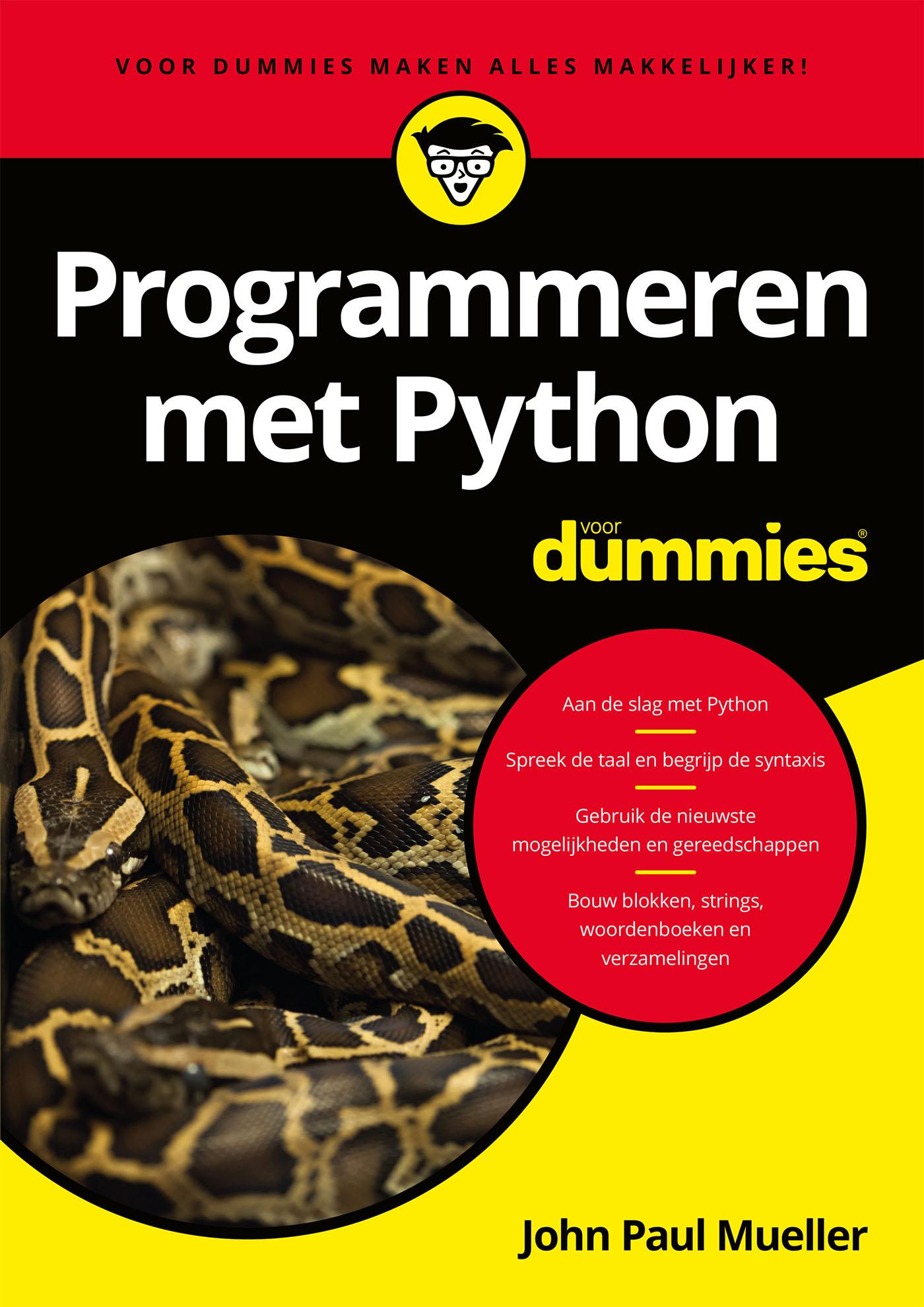 Cover van Programmeren met Python voor Dummies