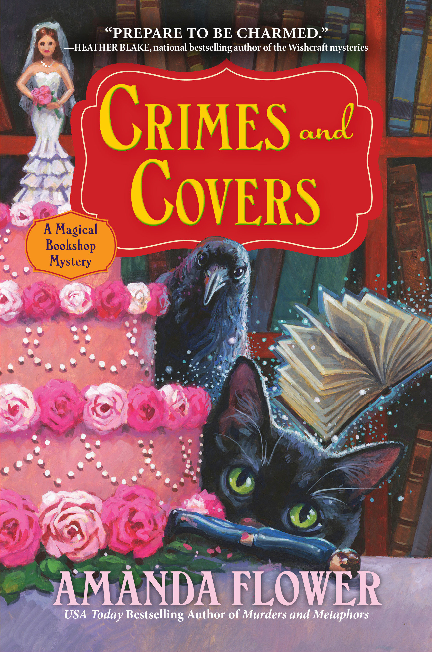 Umschlagbild für Crimes and Covers [electronic resource] : A Magical Bookshop Mystery
