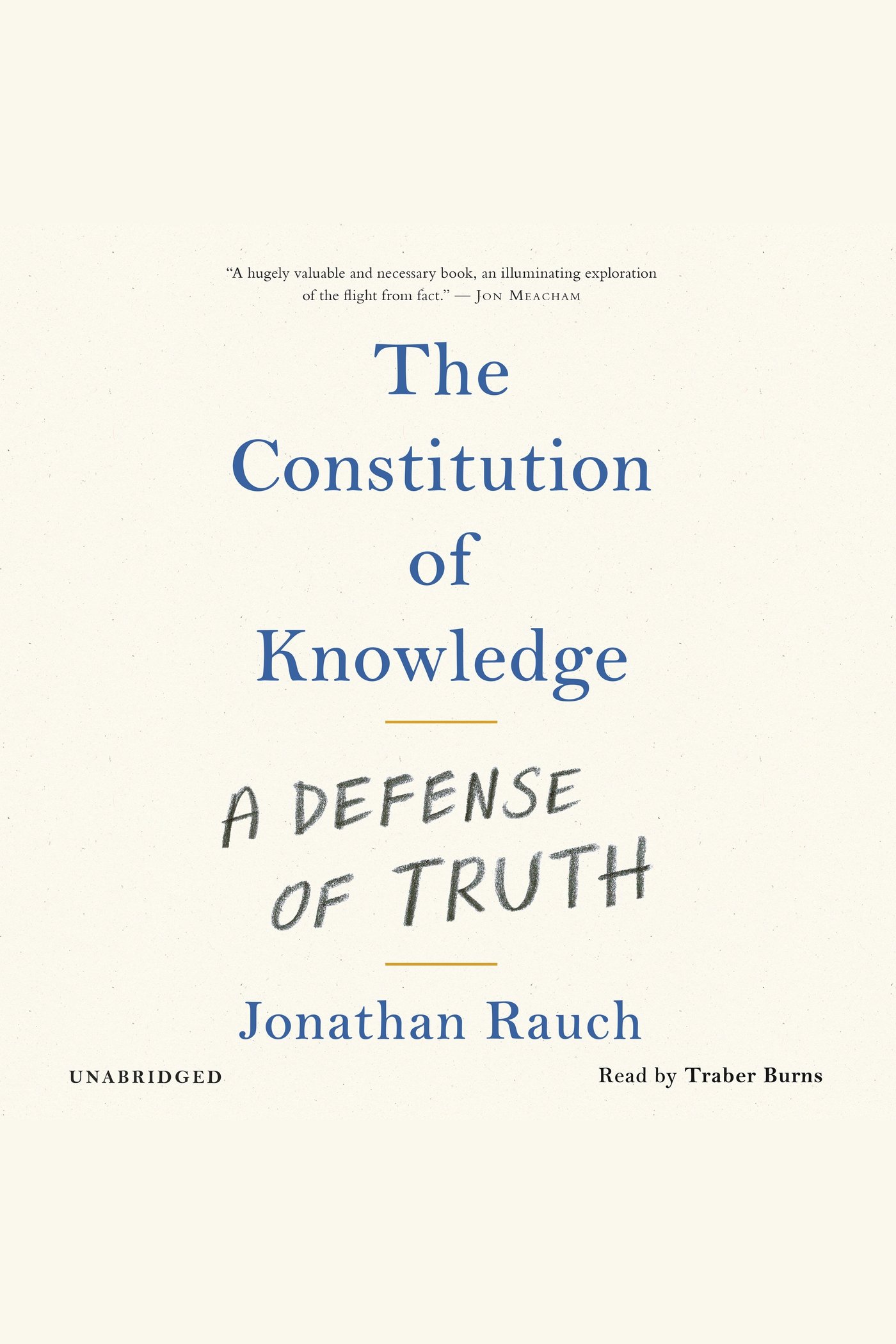 The Constitution of Knowledge A Defense of Truth cover image