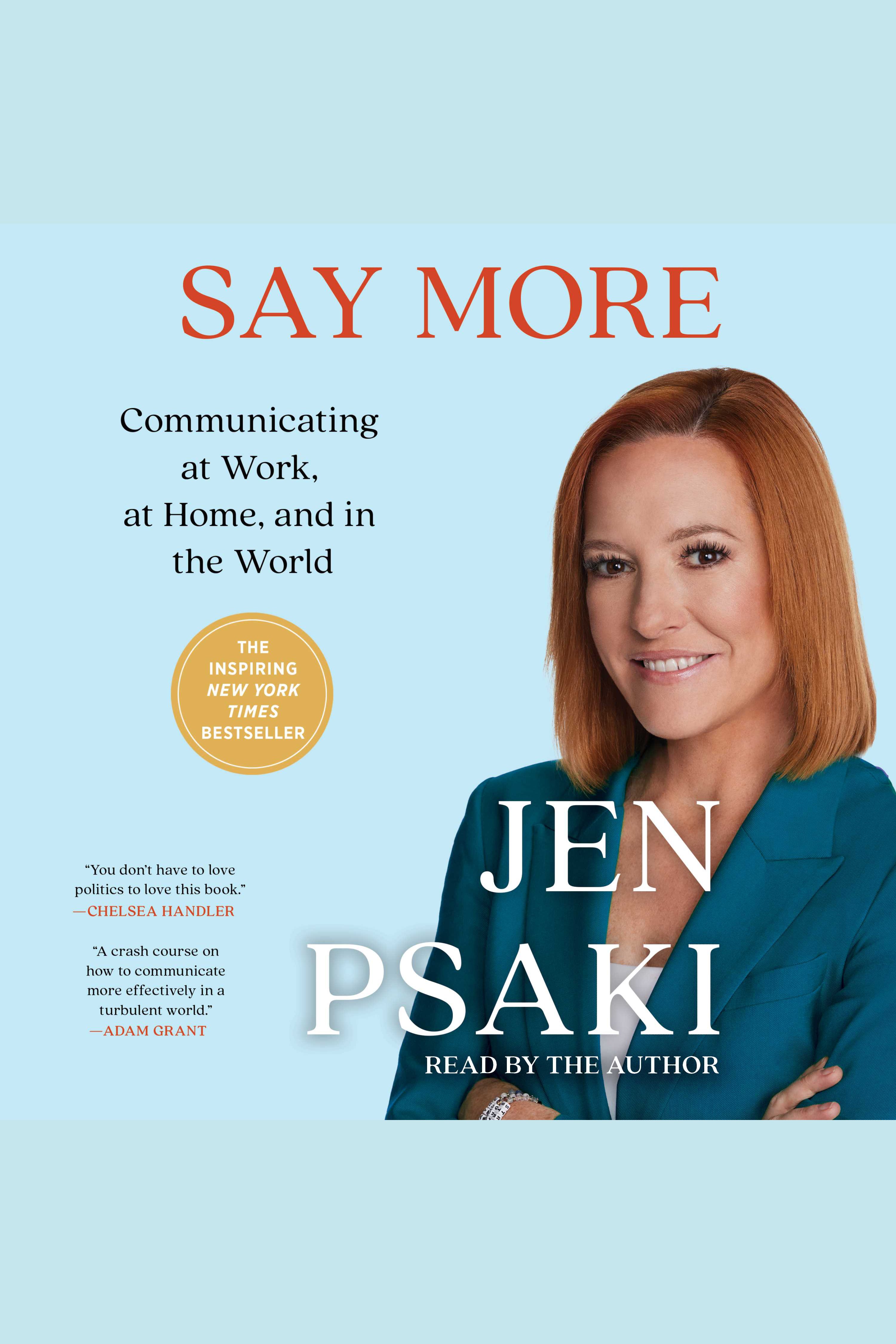 Say More Lessons from Work, the White House, and the World cover image