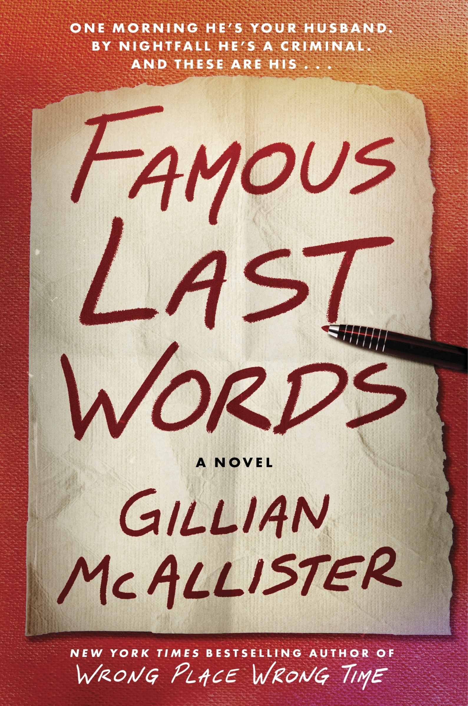 Cover image for Famous Last Words [electronic resource] : A Novel