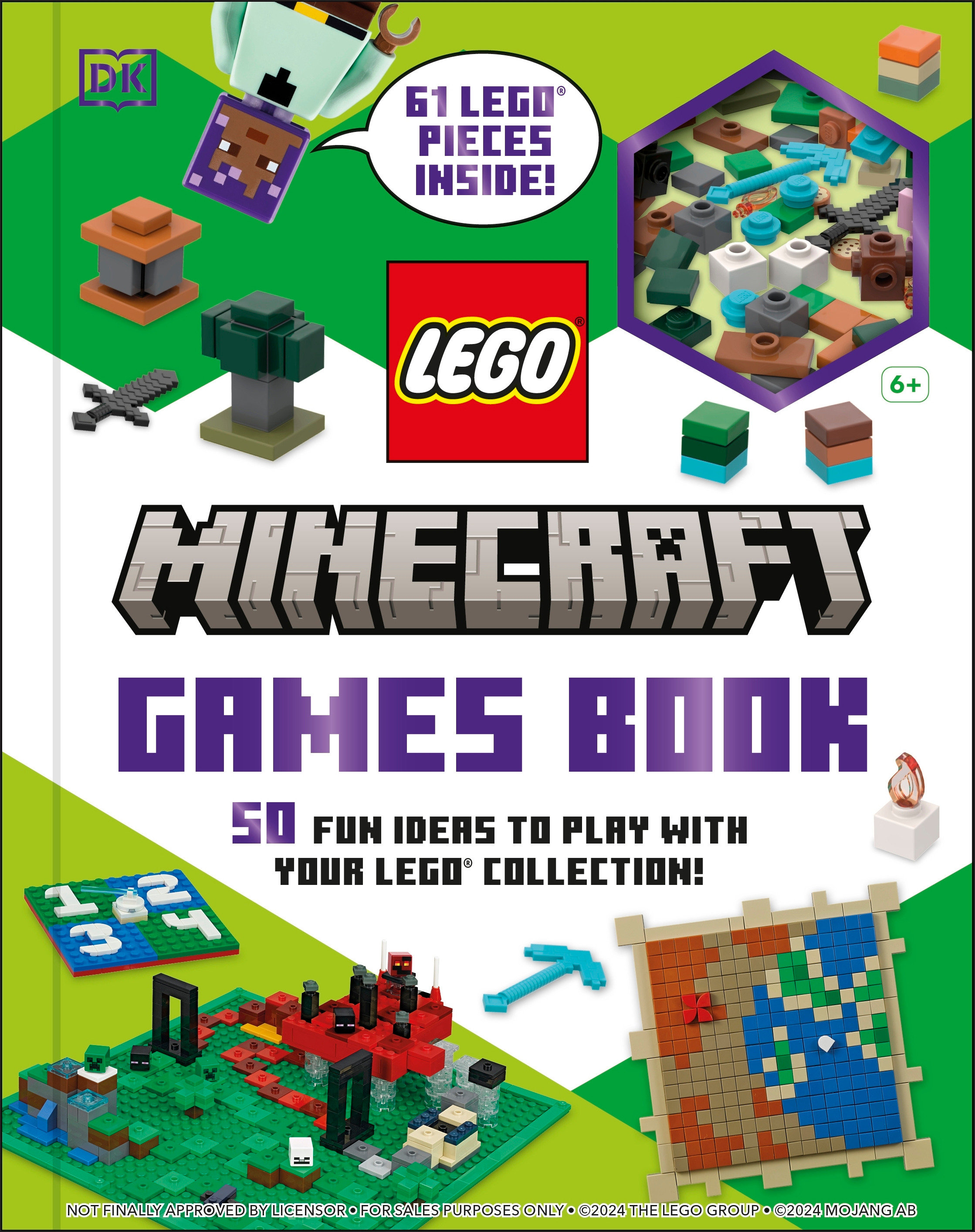 LEGO Minecraft Games Book 50 Fun Ideas to Play with Your LEGO Collection! cover image