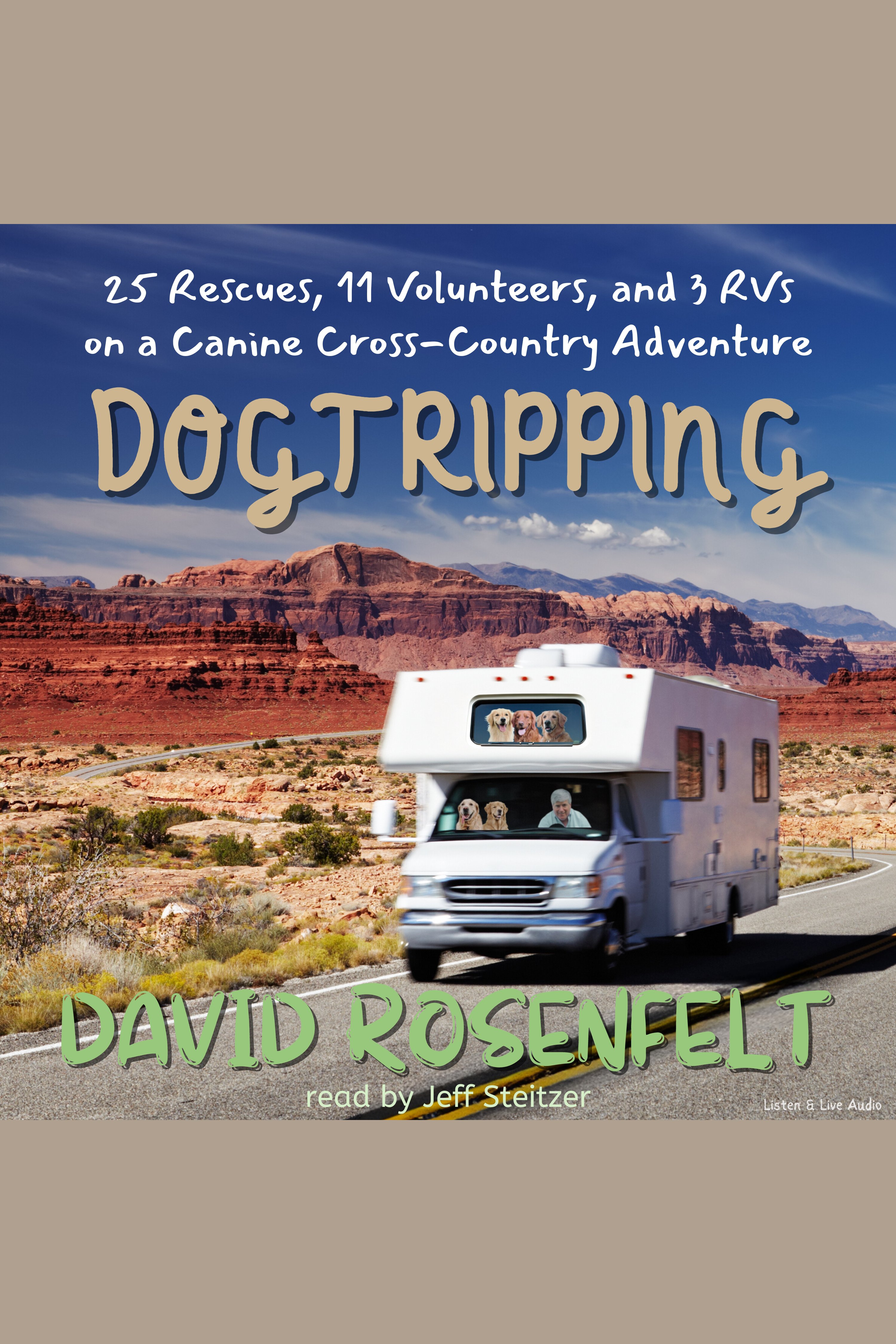 Cover image for Dogtripping [electronic resource] : 25 Rescues, 11 Volunteers, and 3 RVs on Our Canine Cross-Country Adventure