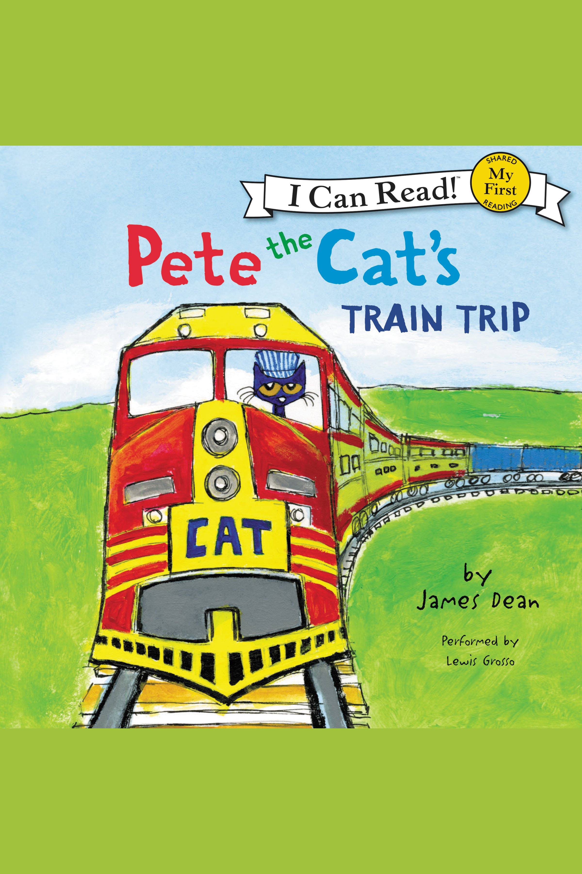 Pete the Cat's train trip cover image