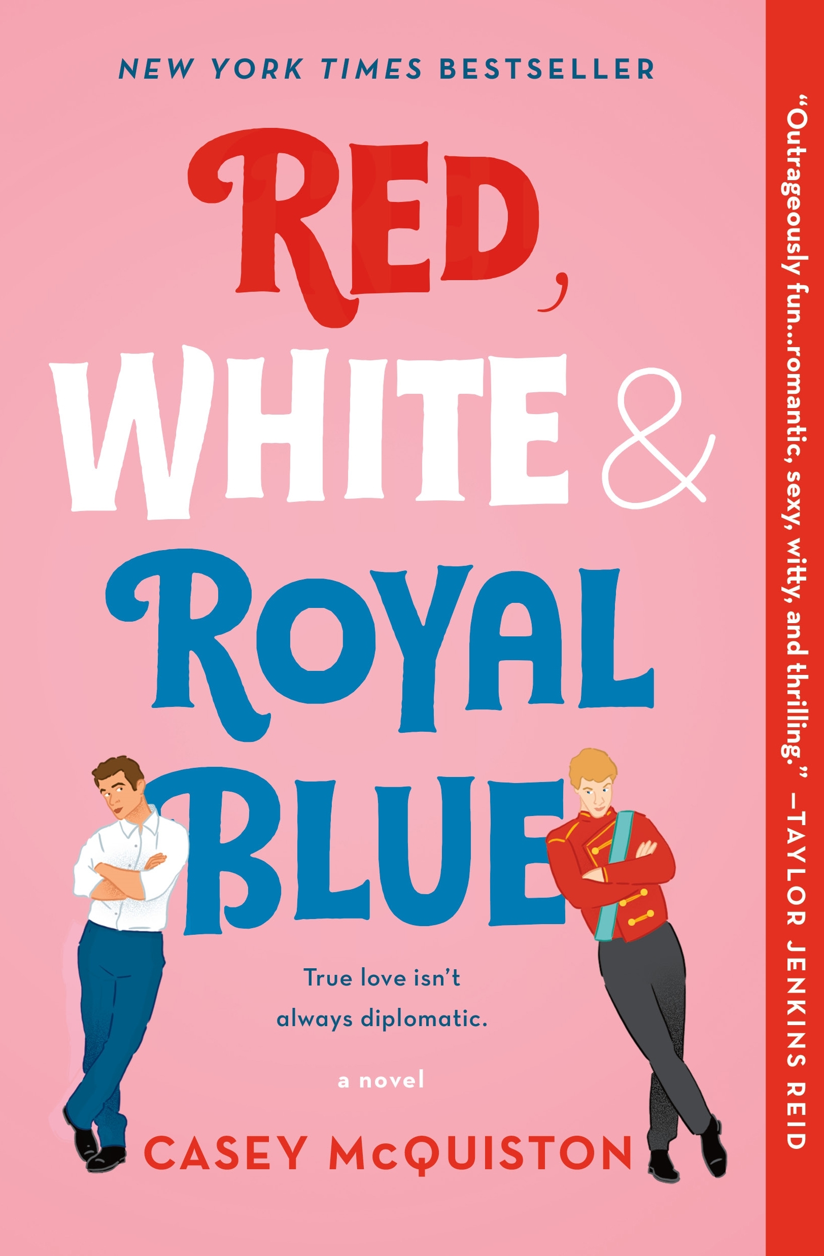 Red, white & royal blue cover image