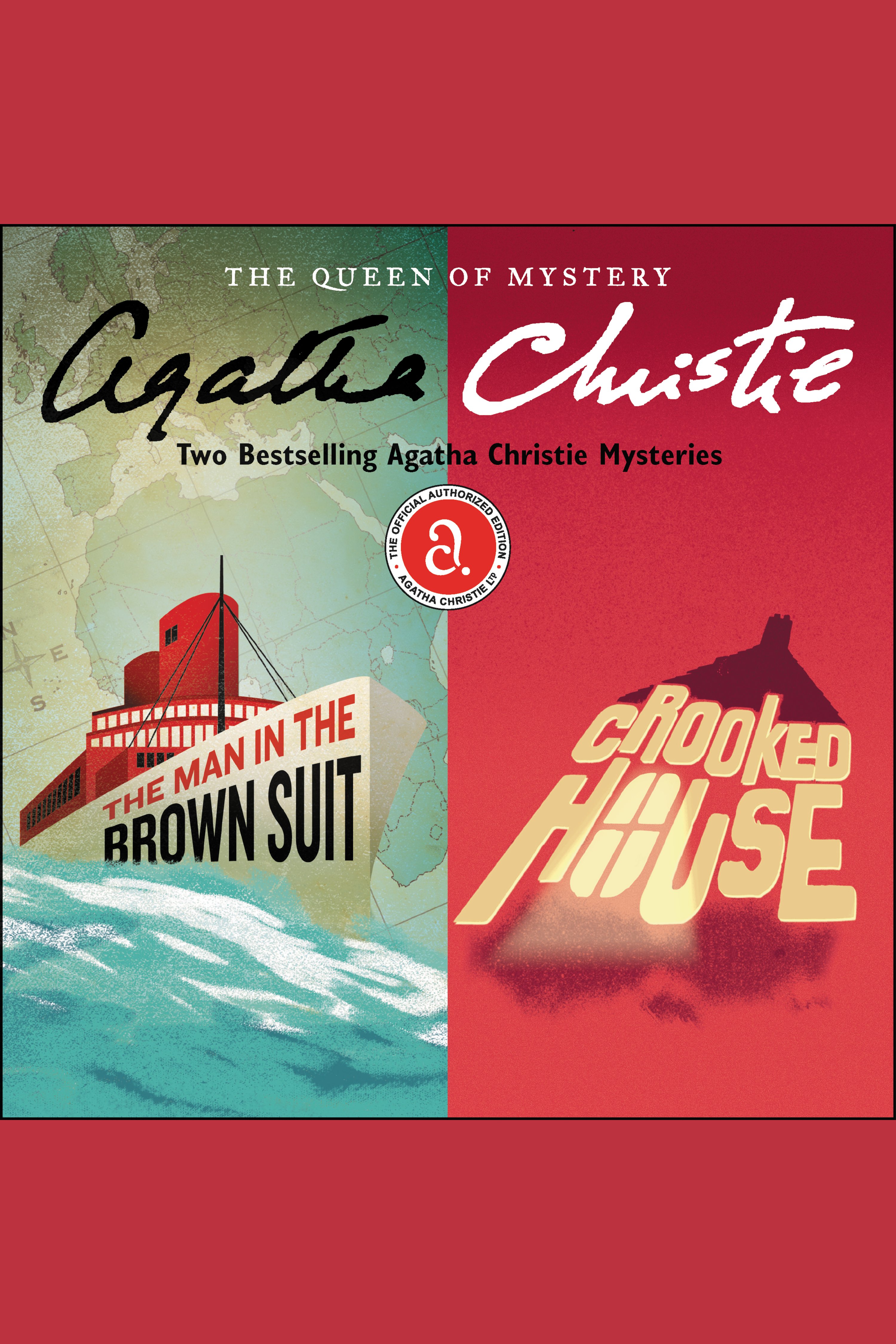 Imagen de portada para Man in the Brown Suit & Crooked House, The [electronic resource] : Two Bestselling Agatha Christie Novels in One Great Audiobook