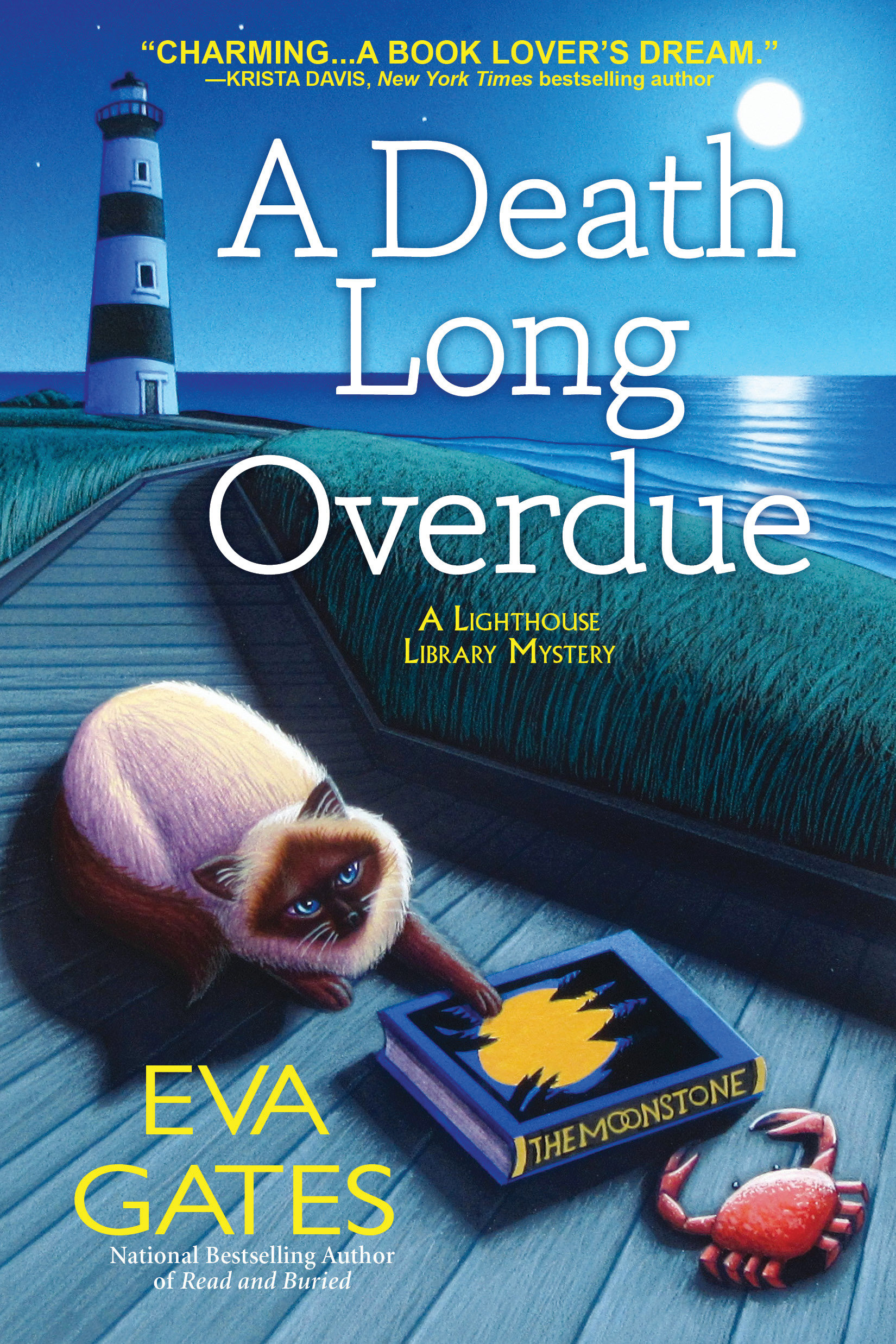 Cover image for A Death Long Overdue [electronic resource] : A Lighthouse Library Mystery