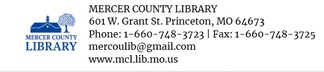 Logo of Mercer County Library