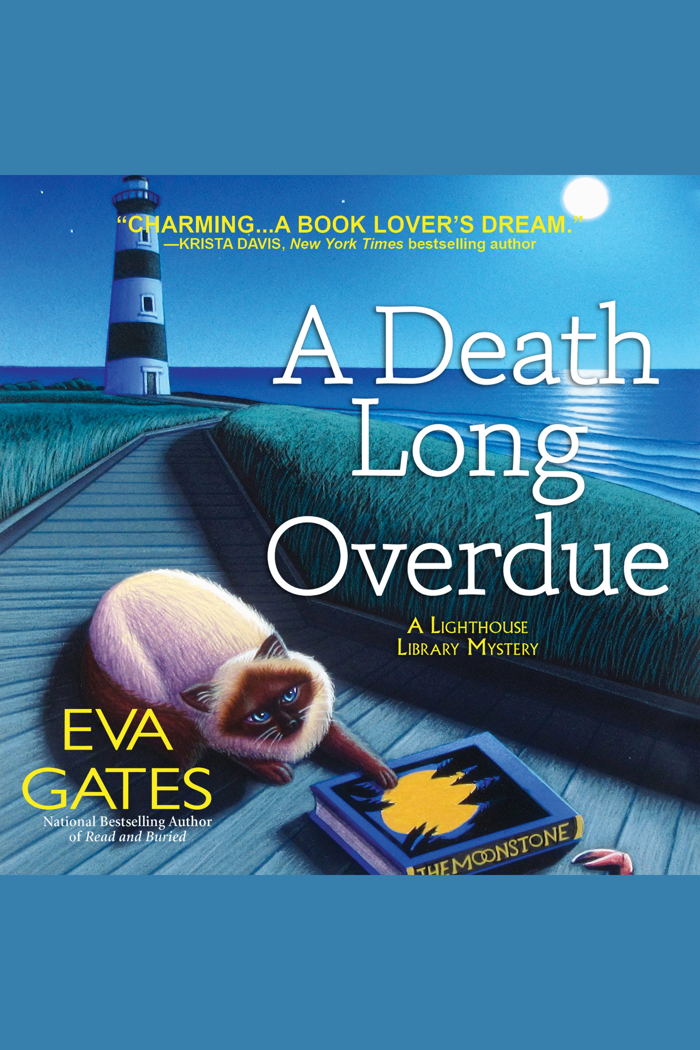 Cover image for Death Long Overdue, A [electronic resource] : A Lighthouse Library Mystery