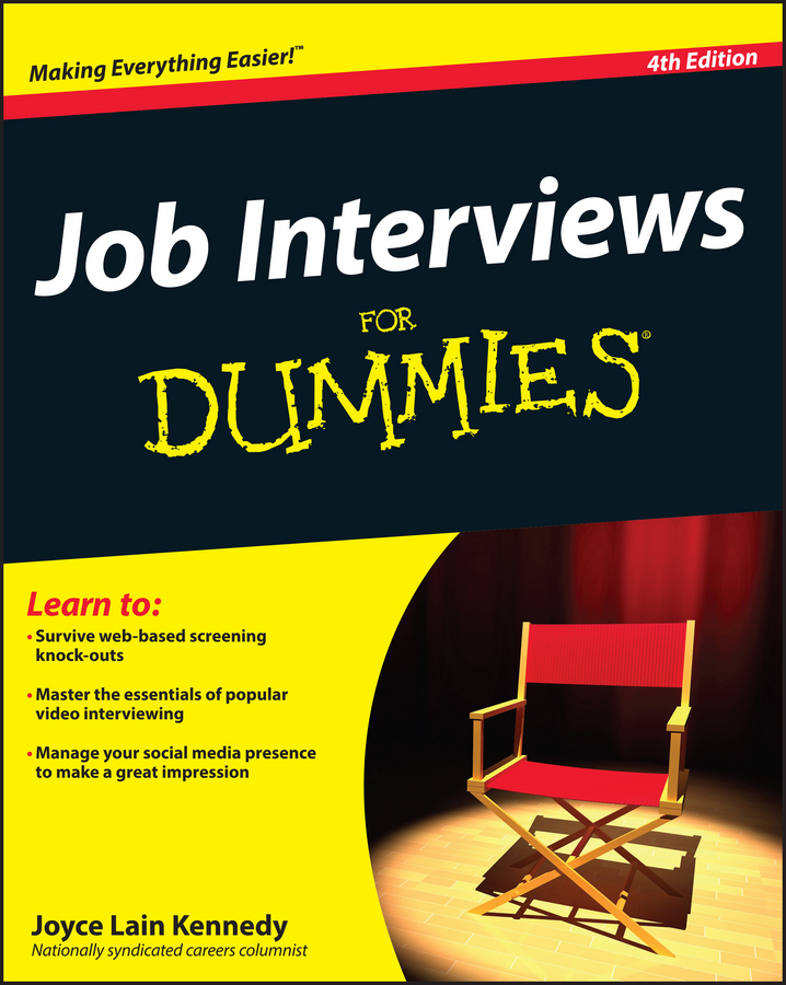 Job interviews for dummies cover image