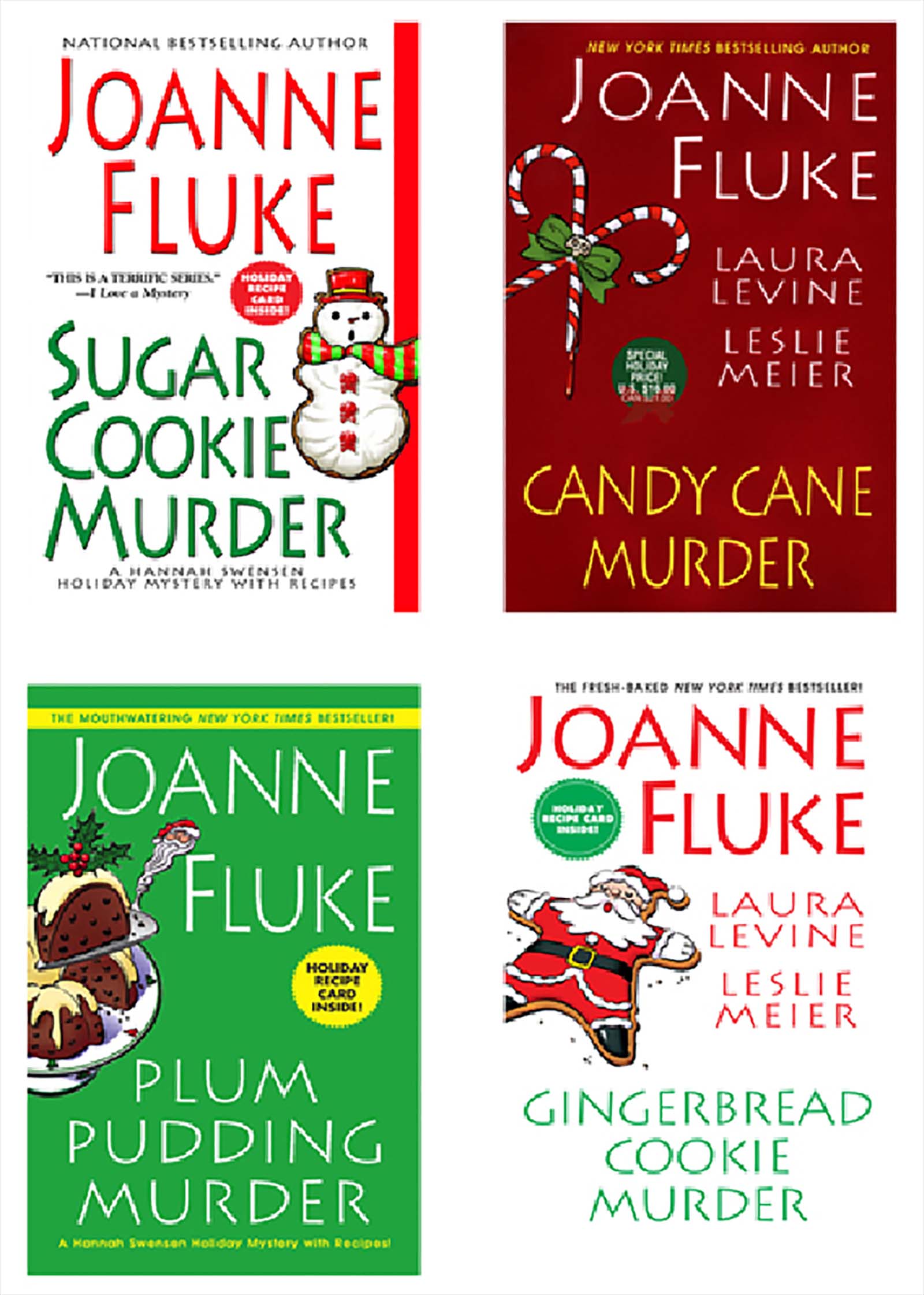 Umschlagbild für Joanne Fluke Christmas Bundle: Sugar Cookie Murder, Candy Cane Murder, Plum Pudding Murder, & Gingerbread Cookie Murder [electronic resource] :