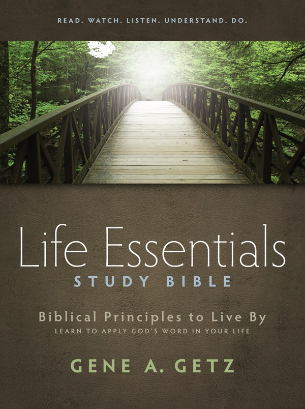 Life essentials study bible cover image