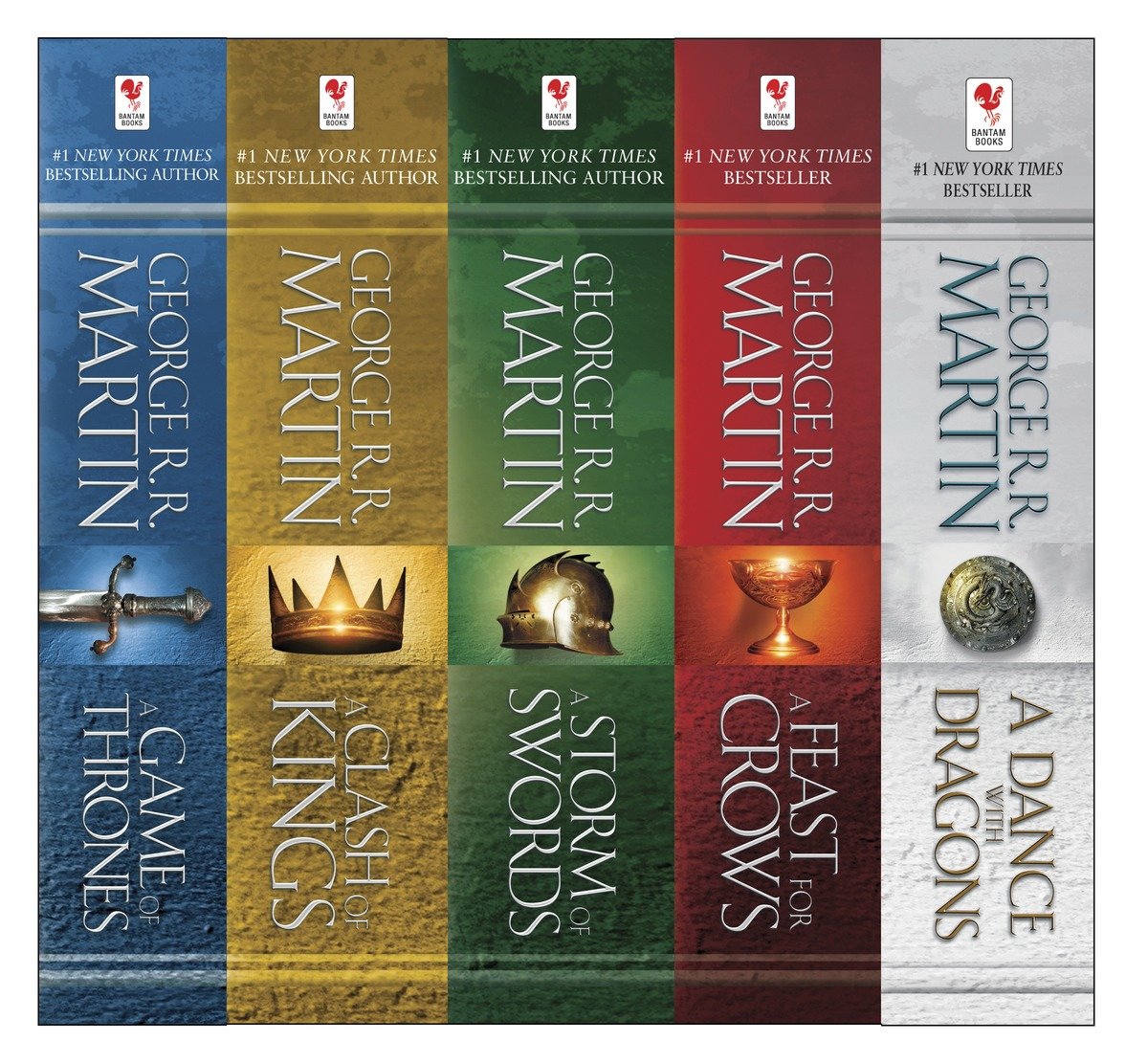 Cover image for George R. R. Martin's A Game of Thrones 5-Book Boxed Set (Song of Ice and Fire Series) [electronic resource] : A Game of Thrones, A Clash of Kings, A Storm of Swords, A Feast for Crows, and A Dance with Dragons