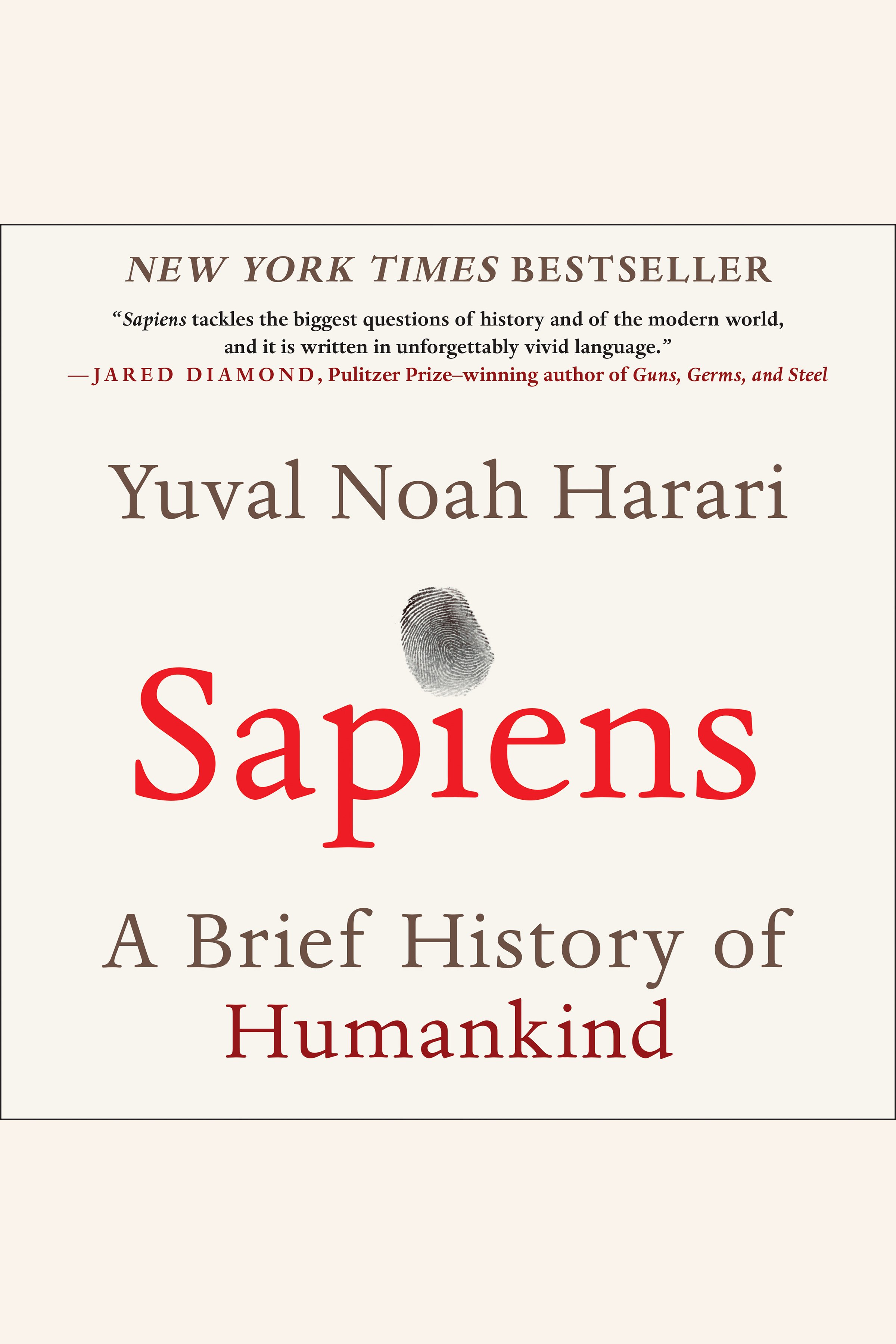 Sapiens a brief history of humankind cover image