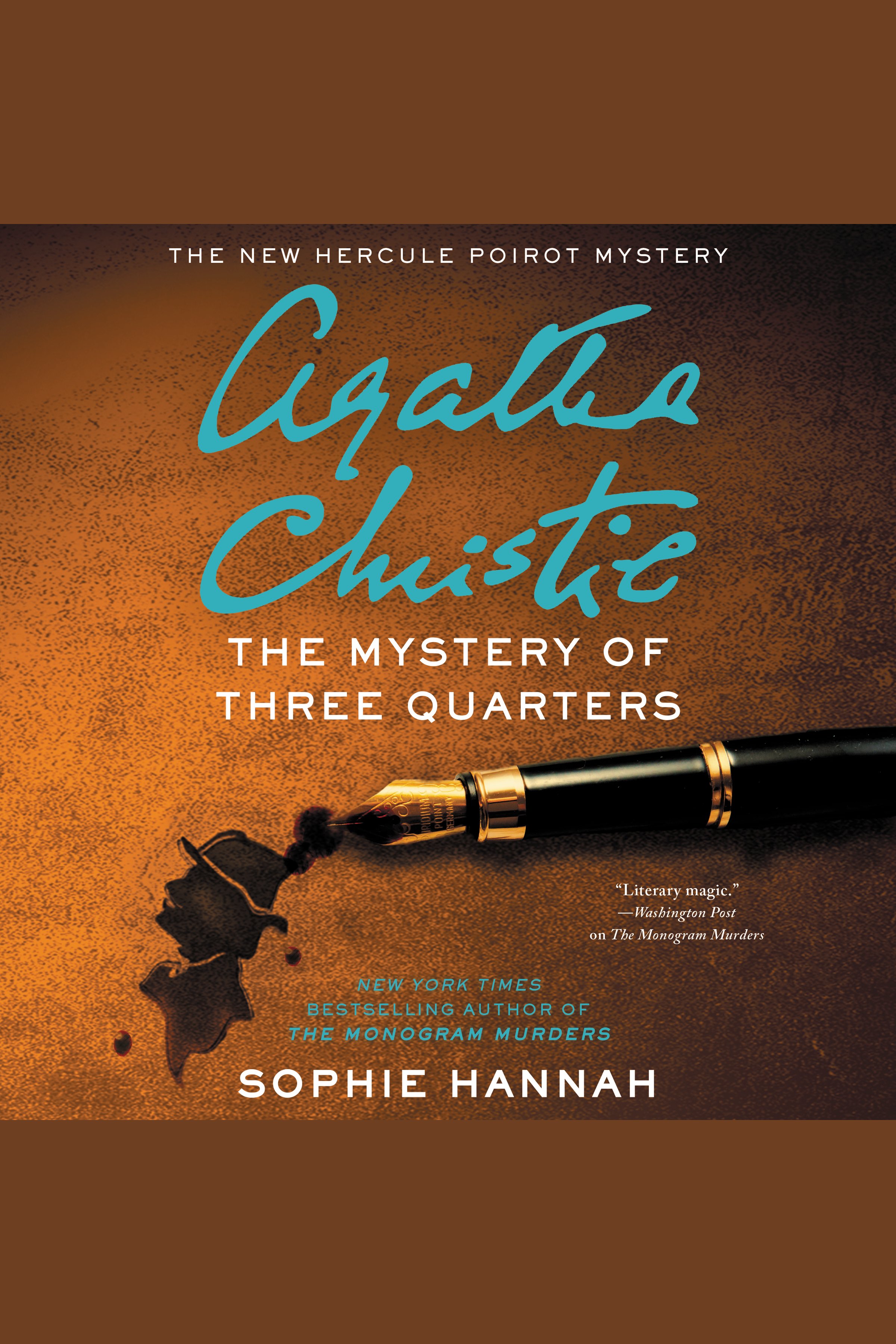 The mystery of three quarters the new Hercule Poirot mystery cover image