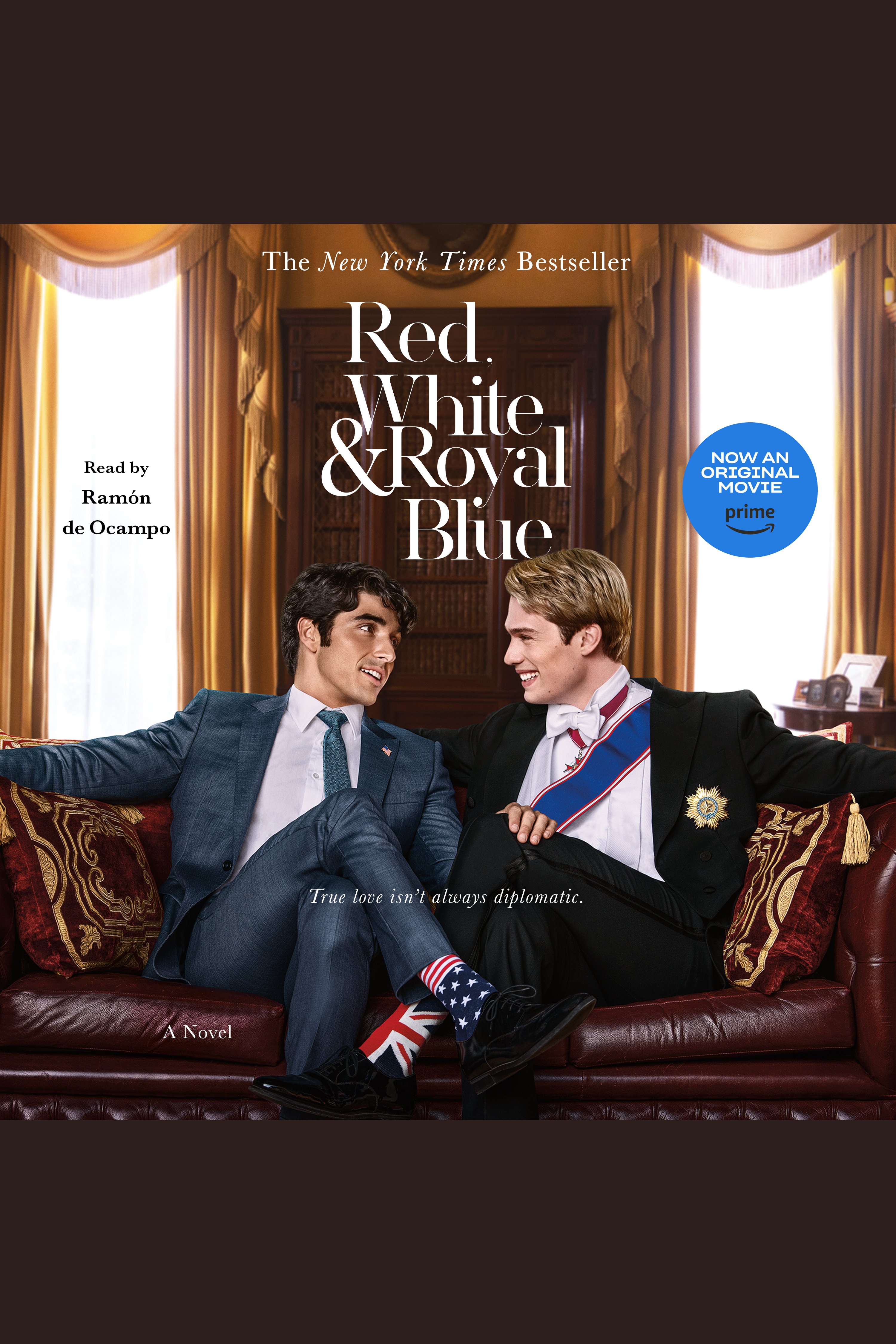 Red, white & royal blue cover image