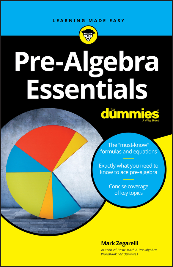 Pre-algebra essentials for dummies cover image
