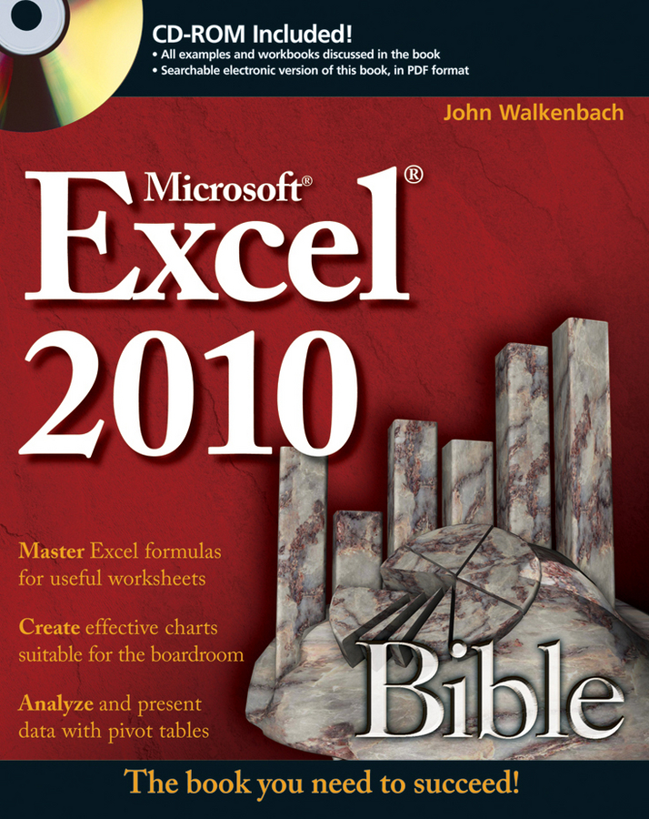 Excel 2010 bible cover image