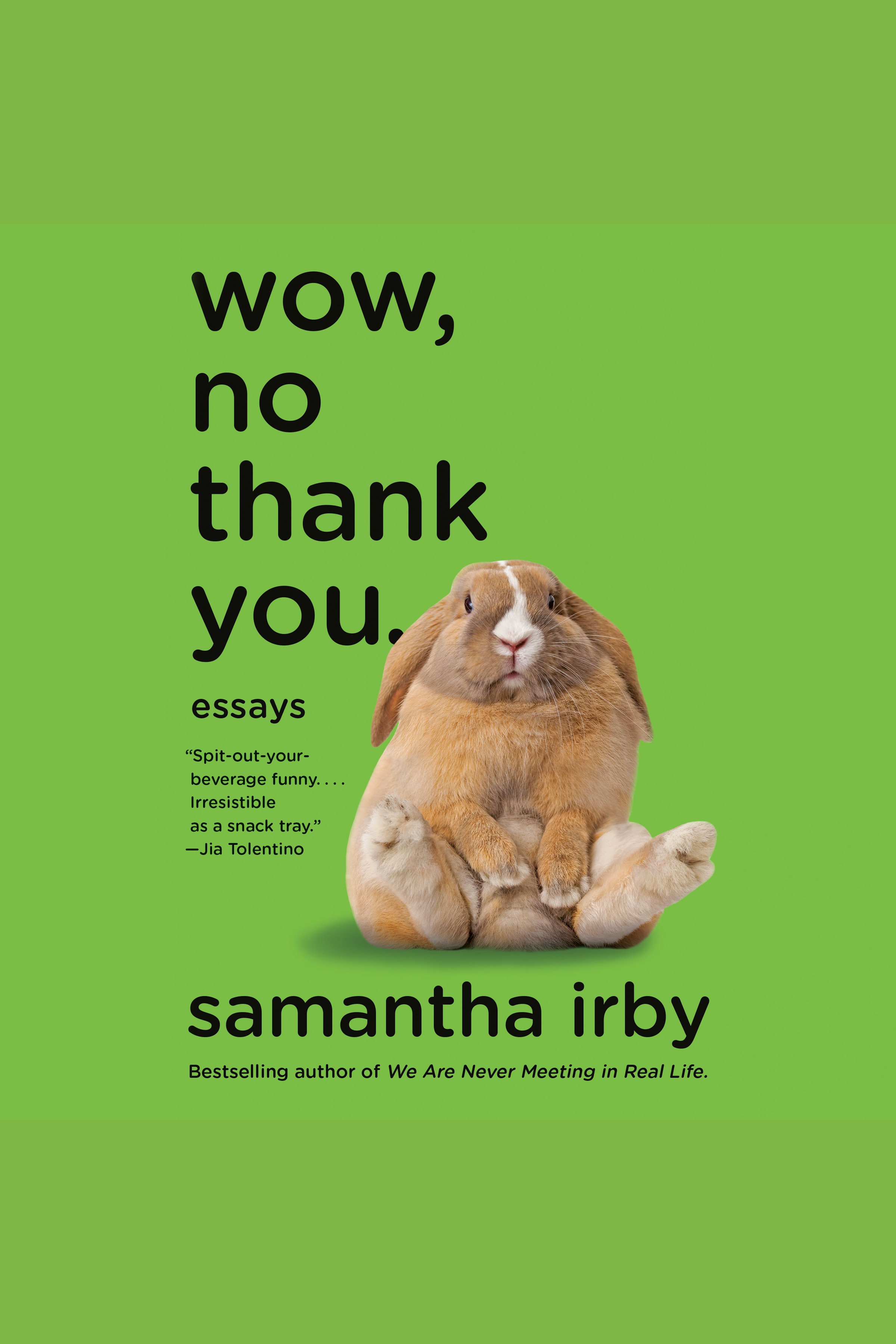 Cover image for wow, no thank you. [electronic resource] : essays