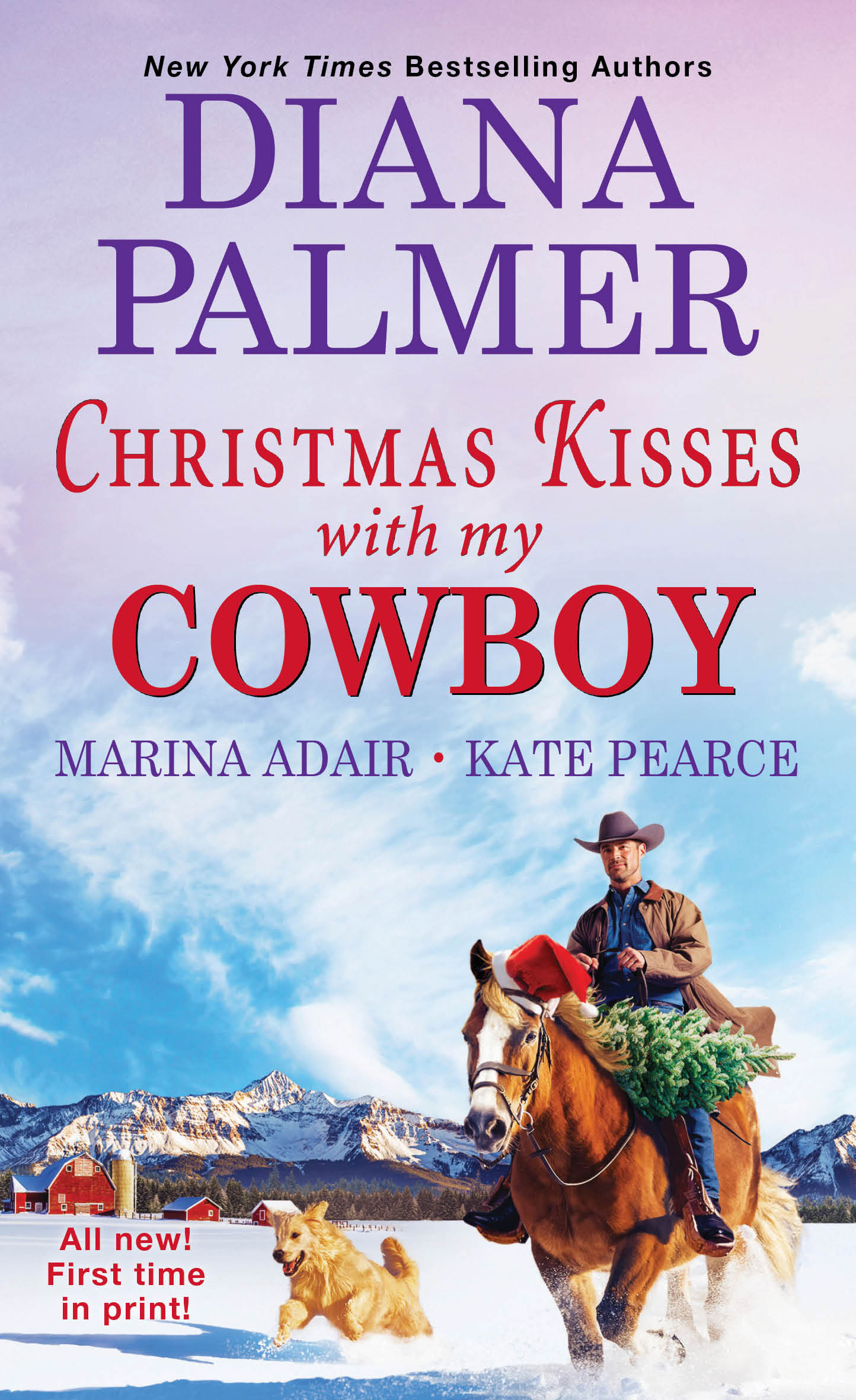 Cover image for Christmas Kisses with My Cowboy [electronic resource] : Three Charming Christmas Cowboy Romance Stories